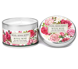 Michel Design Works Soy Wax Travel Candle- Royal Rose